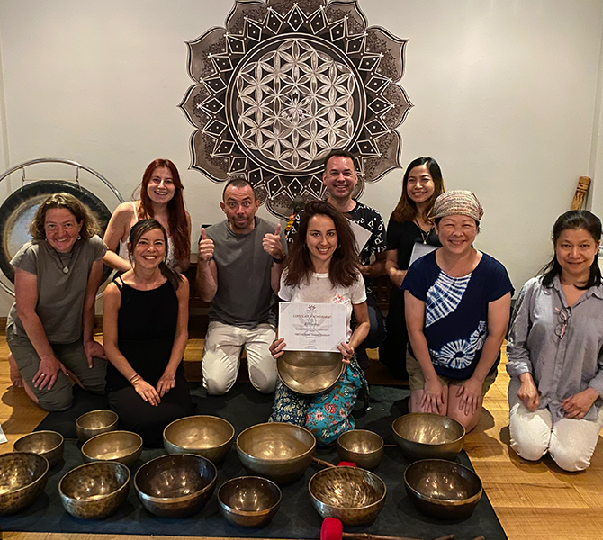 Tibetan Bowls Sound HEaling Training